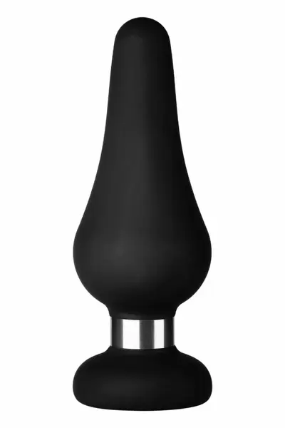 FORTO F-21 Tear Drop Large Black Premium Silicone Plug