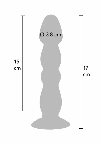 ToyJoy Vibrating Anal Plug Large 17cm - Silicone, Multispeed, Rechargeable