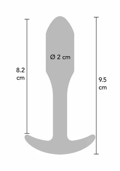 ToyJoy Smooth Anal Plug Small Silicone 9.7cm by Dream Toys - Beginner Size