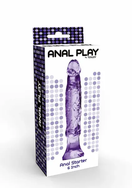 Anal Starter гъвкав силиконов анален разширител с широка основа, 16 см