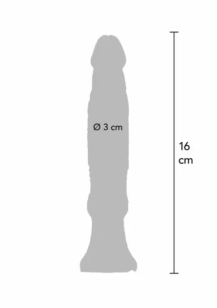 Anal Starter гъвкав силиконов анален разширител с широка основа, 16 см