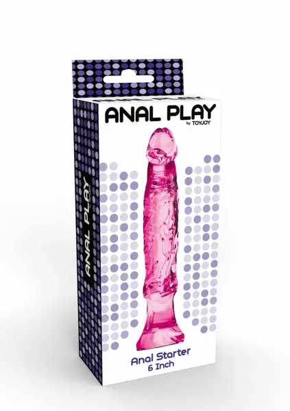 Anal Starter гъвкав силиконов анален разширител с широка основа, 16 см – модел 2