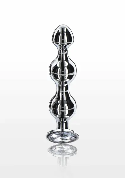 TOYJOY Diamond Star Beads Large Aluminium Plug with Silver Jewel