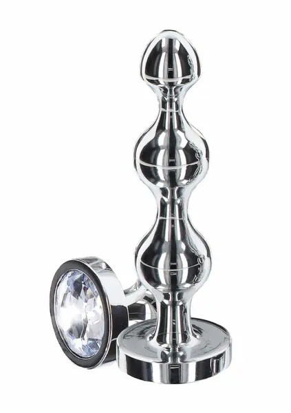 TOYJOY Diamond Star Beads Small Aluminium Plug with Silver Jewel