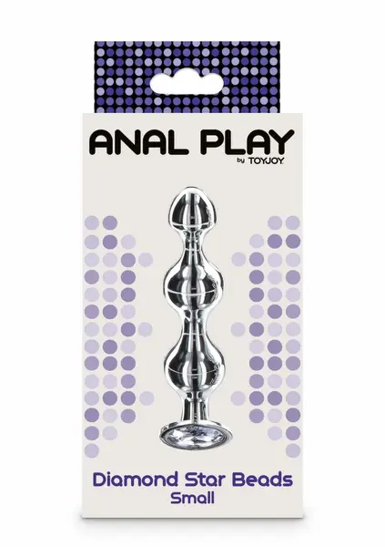 TOYJOY Diamond Star Beads Small Aluminium Plug with Silver Jewel