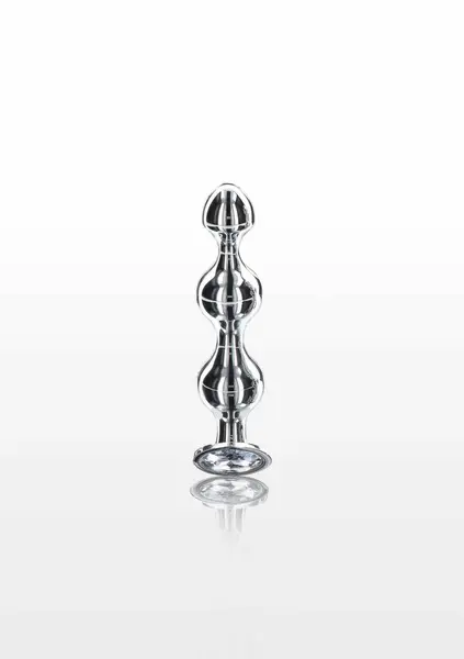TOYJOY Diamond Star Beads Small Aluminium Plug with Silver Jewel