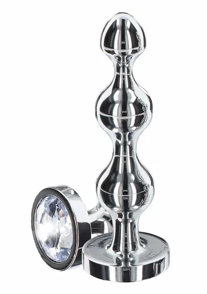 TOYJOY Diamond Star Beads Medium Aluminium Plug with Silver Jewel