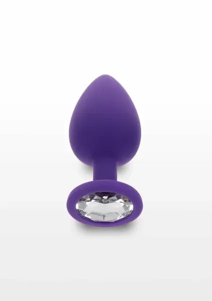 TOYJOY Diamond Booty Jewel Large Silicone Plug with Gemstone Accent