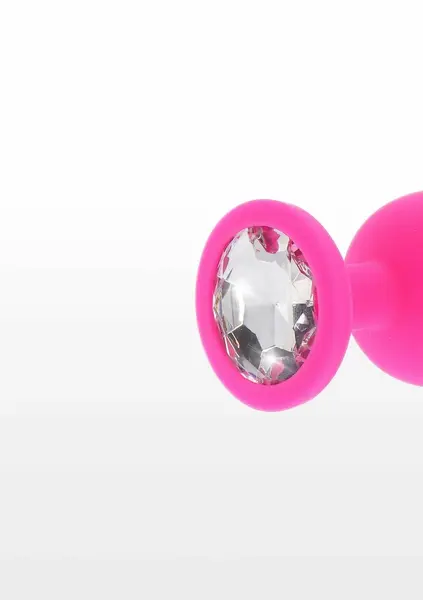TOYJOY Diamond Booty Jewel Large Silicone Plug with Gemstone Accent