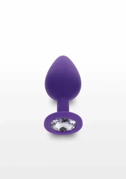 TOYJOY Diamond Booty Jewel Medium Silicone Plug with Gemstone Accent