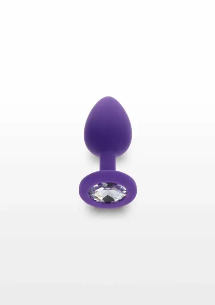 TOYJOY Diamond Booty Jewel Small Silicone Plug with Gemstone Accent