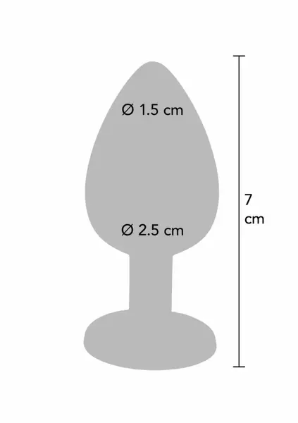 TOYJOY Diamond Booty Jewel Small - Silicone Plug with Gem Accent