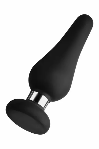 FORTO F-21 Tear Drop Medium Black Premium Silicone Plug