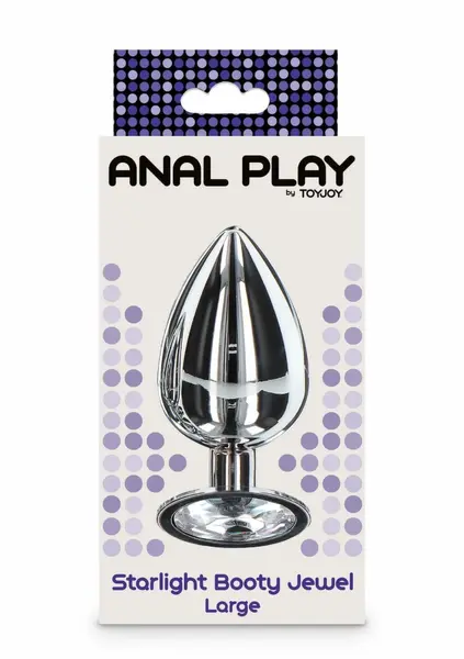 TOYJOY Starlight Booty Jewel Large Aluminum Plug with Gem Accent