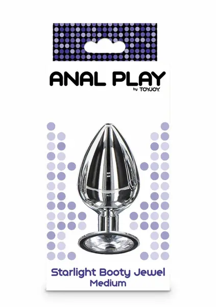 Starlight Booty Jewel алуминиев анален разширител с кристал, среден