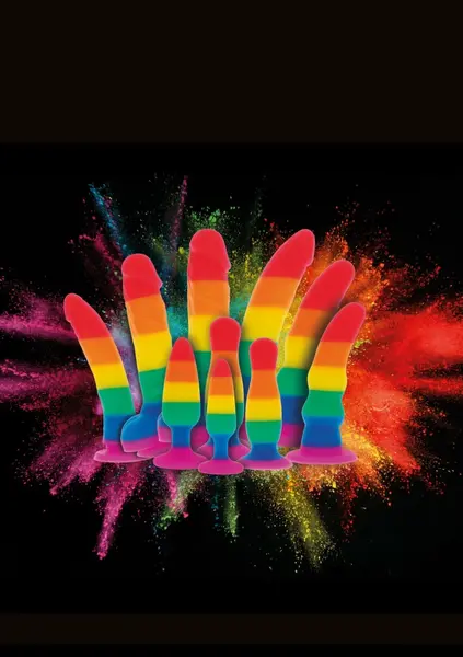 TOYJOY Rainbow Lover 18 cm Silicone Model - Multicolor Pride Edition