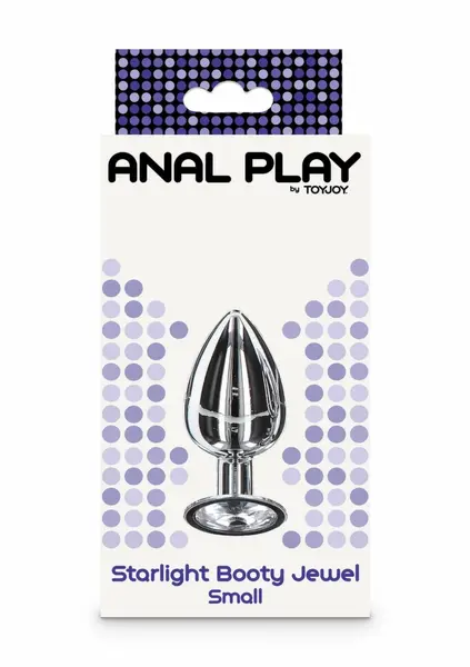 TOYJOY Starlight Booty Jewel Small Aluminium Plug with Gemstone Accent