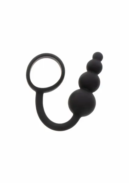 Manpower by TOYJOY Anal Plug & Performance Ring Silicone Black