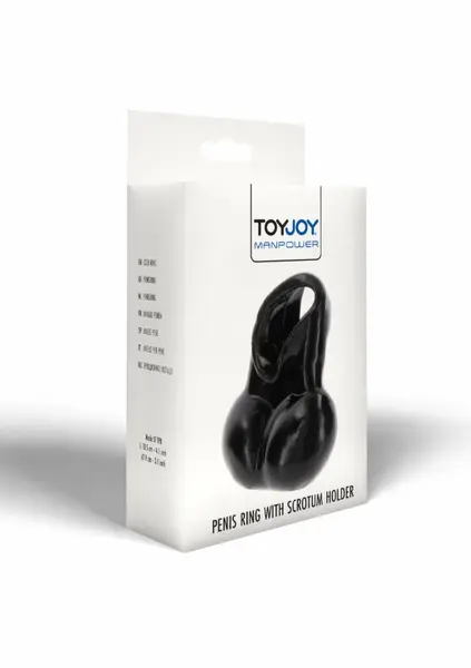 TOYJOY Manpower Ring System with Scrotum Support TPR Transparent