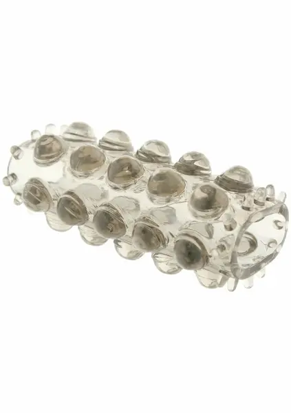 TOYJOY Power Stretchy Sleeve Transparent TPE Dual Stimulation System