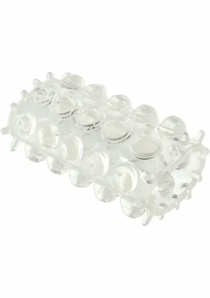 TOYJOY Power Stretchy Sleeve Transparent TPE Dual-Action Enhancer