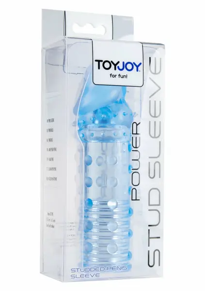 TOYJOY Power Stud Sleeve Transparent TPE Anatomical Extension Cover