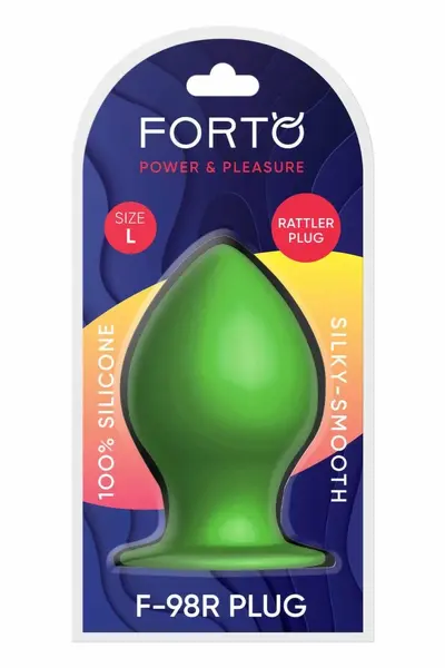 FORTO F-98R Rattler Cone Large Green Silicone Plug with Suction Base