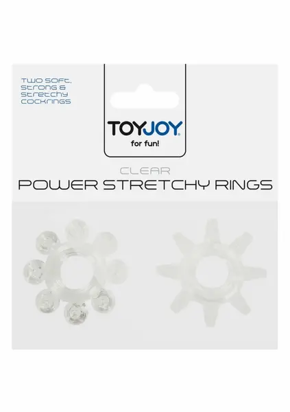 TOYJOY Power Stretchy Rings 2 pcs Flexible TPE Set for Men
