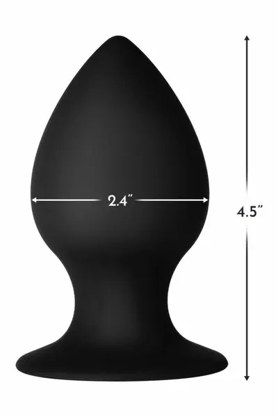 FORTO F-98R Rattler Cone Large Black Premium Silicone Plug