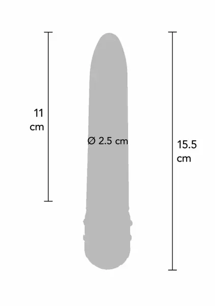 ToyJoy Diamond Superbe Vibrator Classic Design with Rhinestone Detail 19 cm