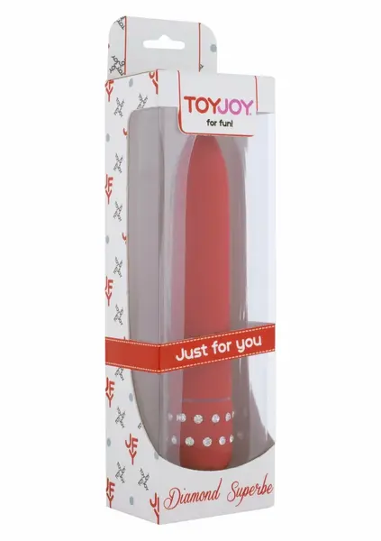 ToyJoy Diamond Superbe Vibrator Classic Design with Rhinestone Detail 19 cm