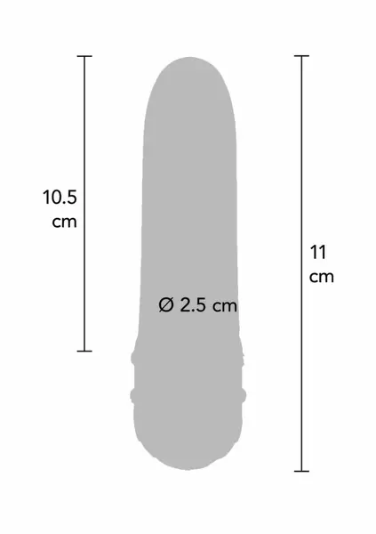 ToyJoy DIAMOND Petit Vibrator Compact Design with Rhinestone Detail 12cm