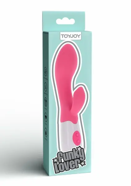 ToyJoy Funky Lover Vibrator Silicone Intimate Device Pink 7 Modes