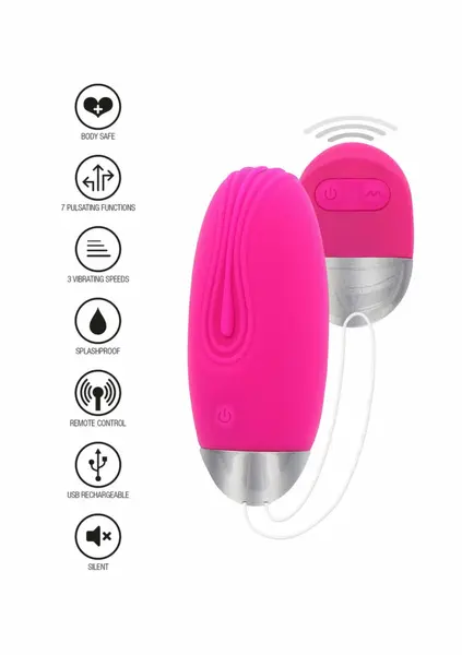 Funky Remote безжично силиконово вибриращо яйце с дистанционно, розово