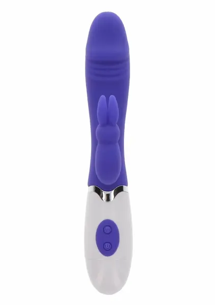 ToyJoy Funky Rabbit Vibrator 100% Silicone, 4 Modes, Vivid Colour, Splashproof