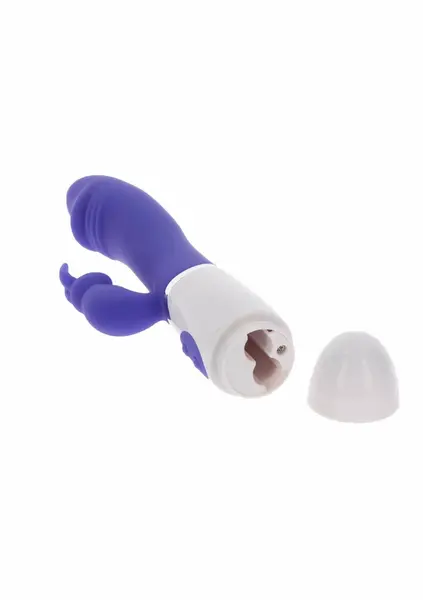 ToyJoy Funky Rabbit Vibrator 100% Silicone, 4 Modes, Vivid Colour, Splashproof