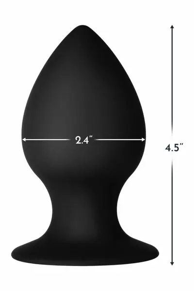 FORTO F-98 Cone Large Black Premium Silicone Plug with Suction Base