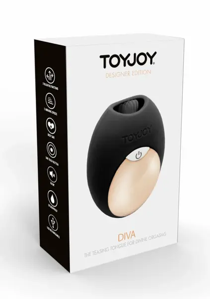 TOYJOY Diva Mini Tongue Designer Edition Silicone Stimulator Pink USB