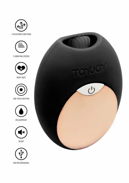 TOYJOY Diva Mini Tongue Designer Edition Silicone Stimulator Pink USB