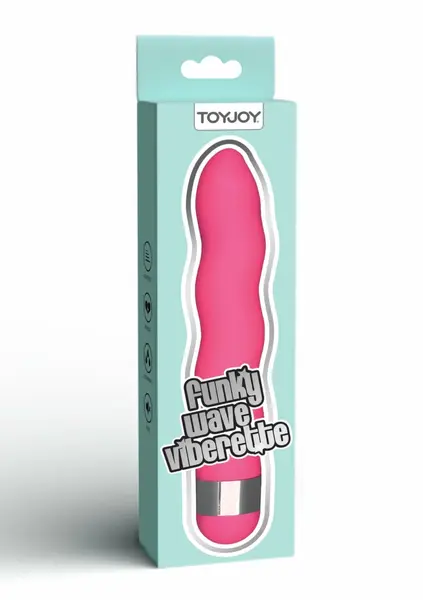ToyJoy Funky Wave Vibrette Vibrator ABS Waterproof Adjustable Pink