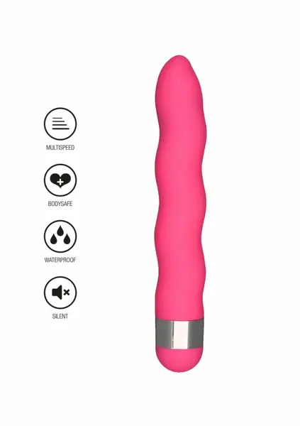 ToyJoy Funky Wave Vibrette Vibrator ABS Waterproof Adjustable Pink