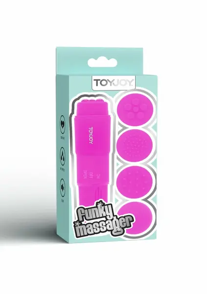 ToyJoy Funky Massager Compact Vibrating Device Pink 8713221188014