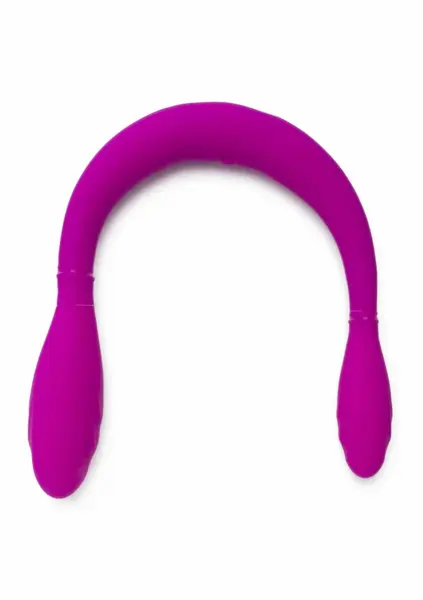 TOYJOY Infinity Double Flexible Silicone Intimate Device, USB, Purple