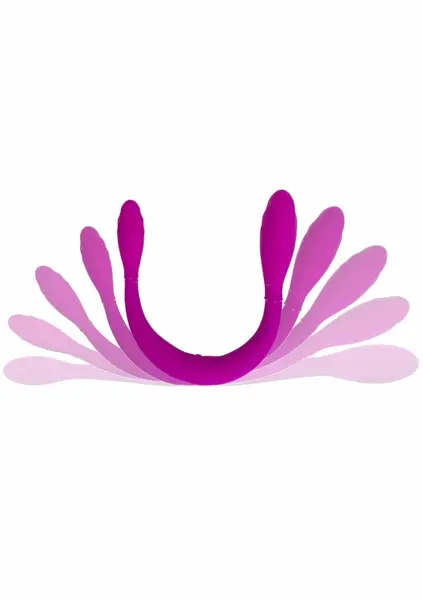 TOYJOY Infinity Double Flexible Silicone Intimate Device, USB, Purple