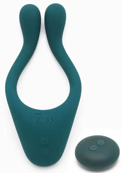 TOYJOY Icon 2 Superb Couples Massager Remote Control Silicone Blue