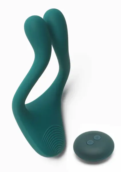 TOYJOY Icon 2 Superb Couples Massager Remote Control Silicone Blue