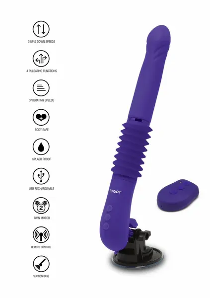 Magnum Opus Supreme Thruster 2 тласкащ вибратор, лилав, 31 см