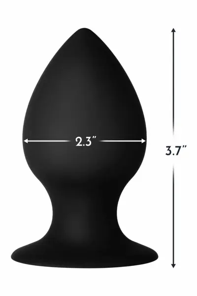 FORTO F-98R Rattler Cone Medium Black Premium Silicone Plug