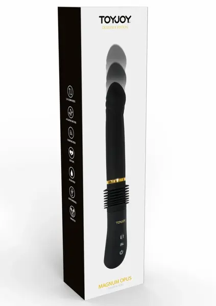 ToyJoy Magnum Opus Thruster - Advanced Thrusting Vibrator, Gold Accents, USB