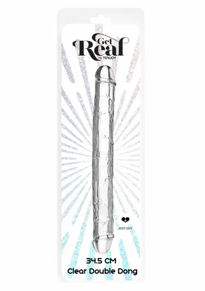 TOYJOY Get Real Clear Double Dong TPE 34.5 cm Transparent Model